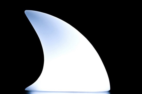 Diseño de lámpara creativa aleta de tiburón