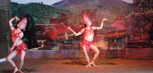 Beautiful Apsaras dancing at My Son, Vietnam