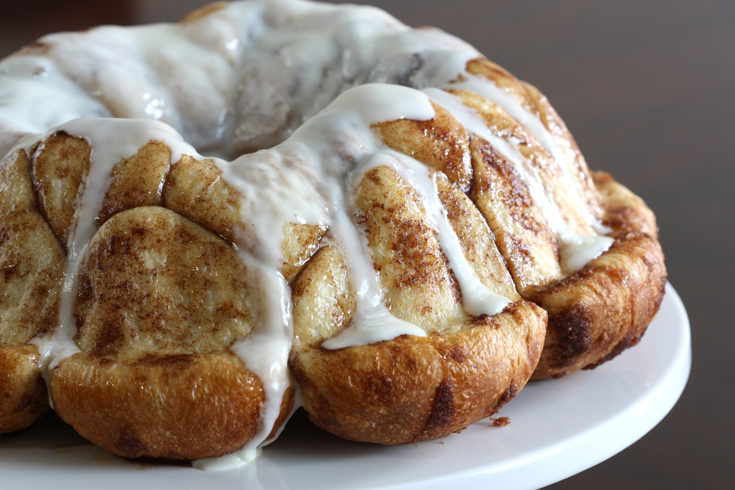 That Winsome Girl Overnight Monkey Bread with Cream Cheese Icing Glaze
