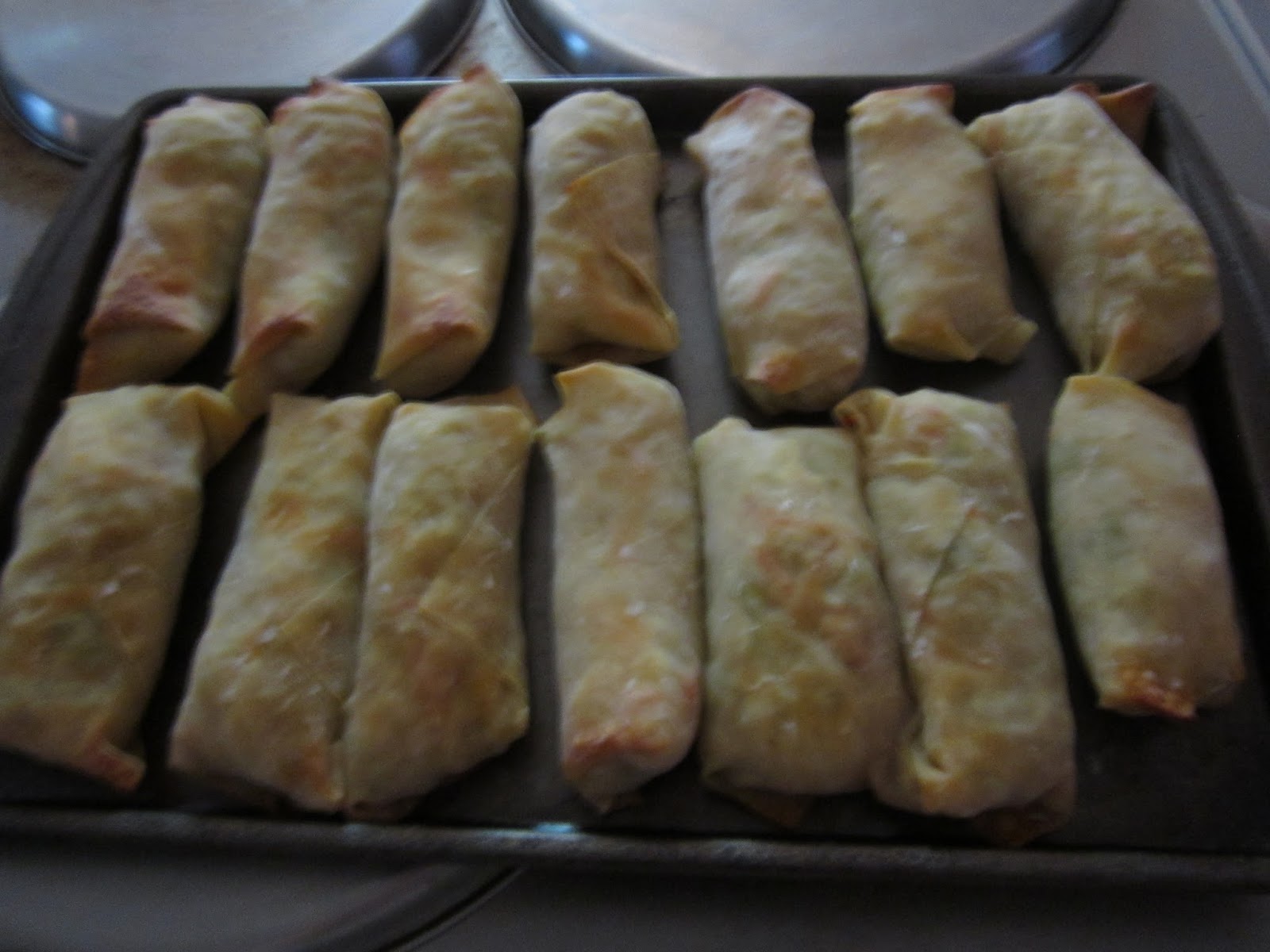 Frugal Baked Vegetable Egg Rolls Original Recipe
