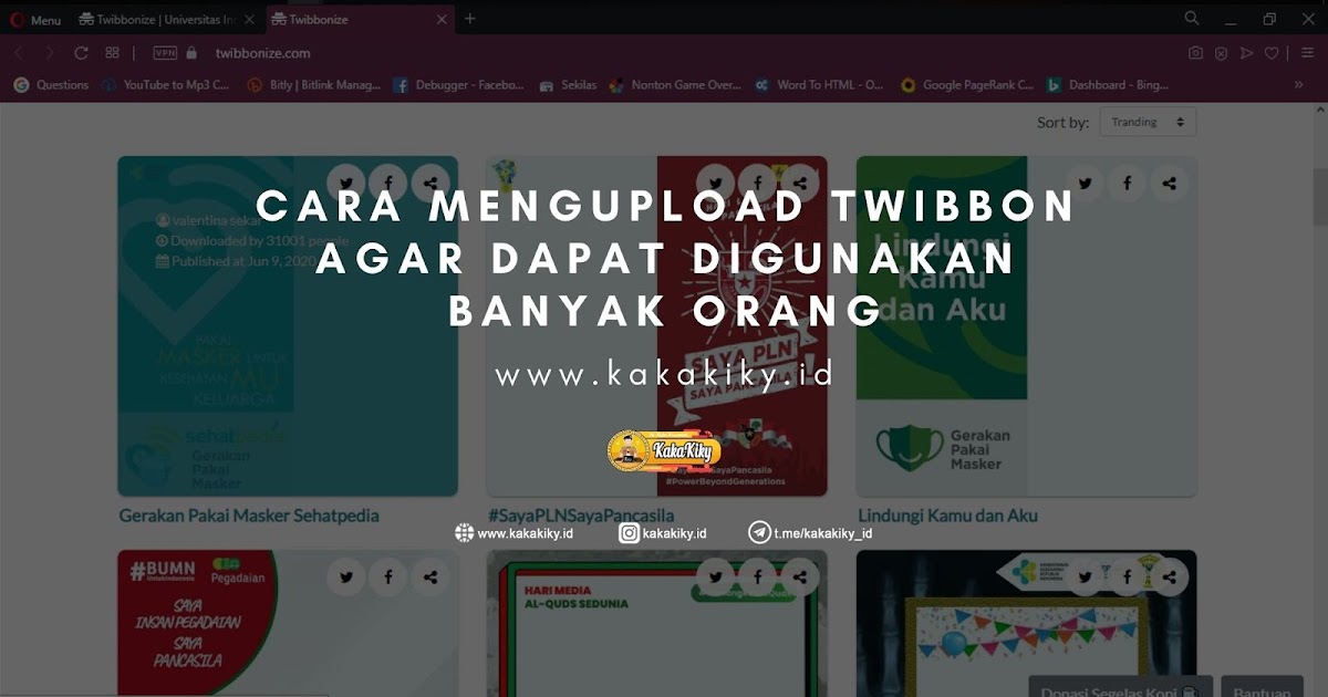 Cara Mengupload Twibbon Agar Dapat Digunakan Banyak Orang Cara Mengupload Twibbon Agar Dapat Digunakan Banyak Orang