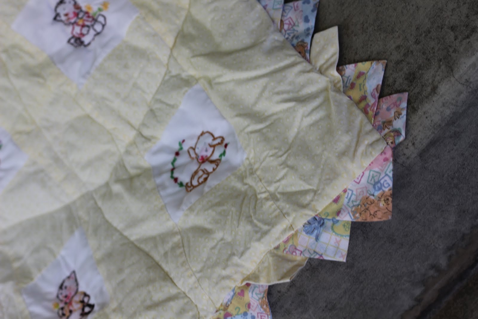 Amy Off the Hook Embroidered Baby Blankets