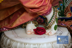 Sri Vrindavan Chandra - Sri Krishna - Feet - Lovely - Worshipfull - Adorable Sri Vrindavan Chandra's Feet - Sri Krishna - Vrindavan, India