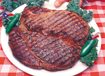 Perfect grill makes on a steak
