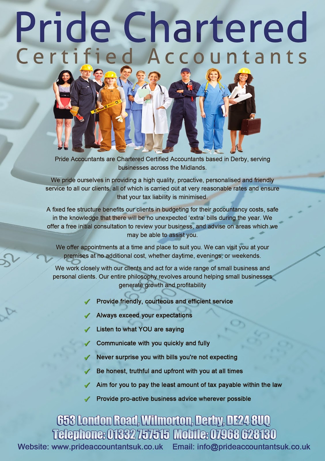 1 Stop Design and Print Pride Chartered Accountants Flyer