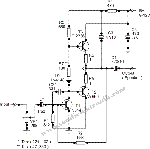 mini amplifier schematic 1