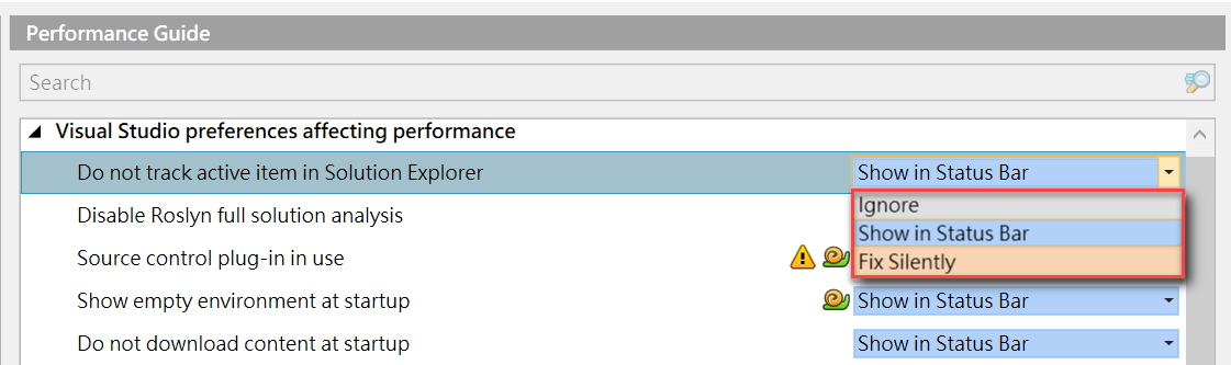 resharper configure settings to improve performance