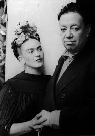 Frida Kahlo con Diego Rivera