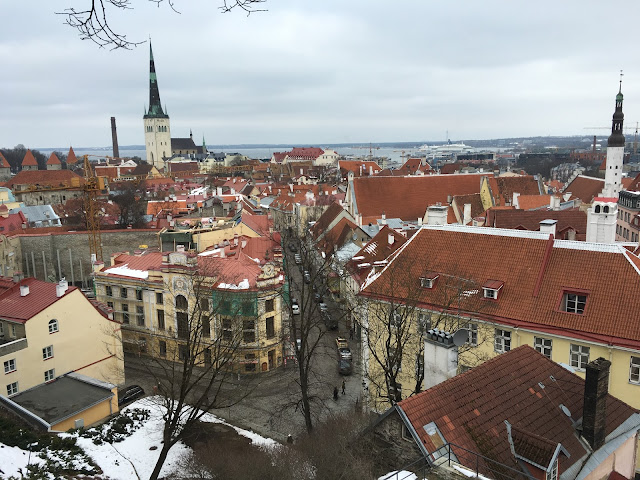 The views over Tallinn Old Town from Toompea Hill The views over Tallinn Old Town from Toompea Hill