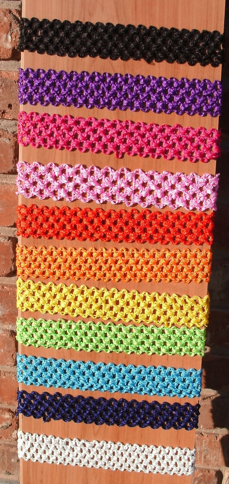 Anena's Roses "CROCHET" ELASTIC HEADBANDS