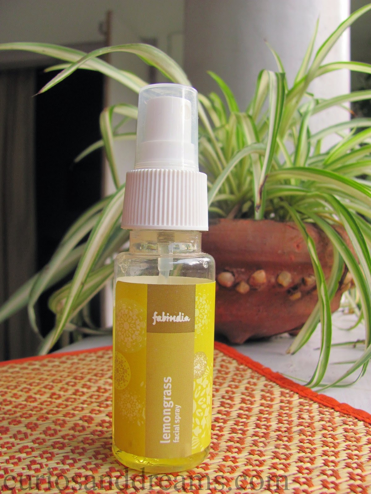 FabIndia Lemongrass Facial Spray Review Curios and Dreams Indian