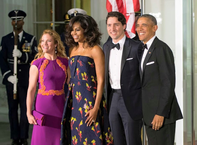 Michelle Obama Jason Wu gown Canada Dinner