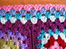 How to make a flat border for a granny square blanket