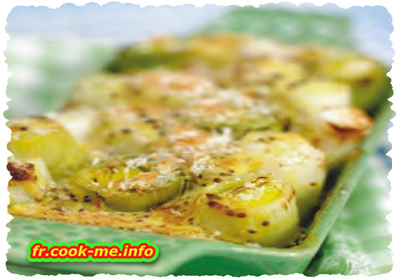 Gratin de poireau à la moutarde de Meaux Gratin de poireau à la moutarde de Meaux