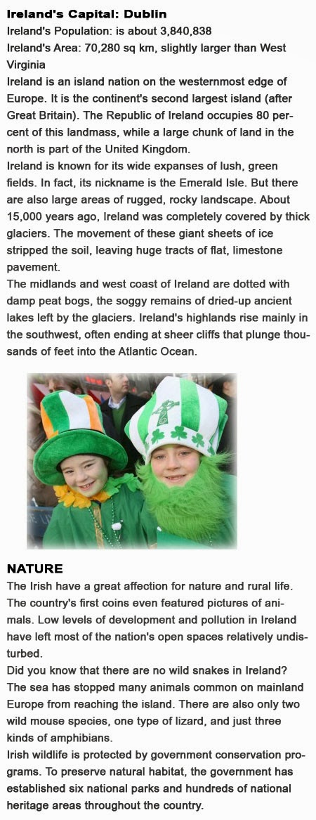 Facts about Ireland for kids