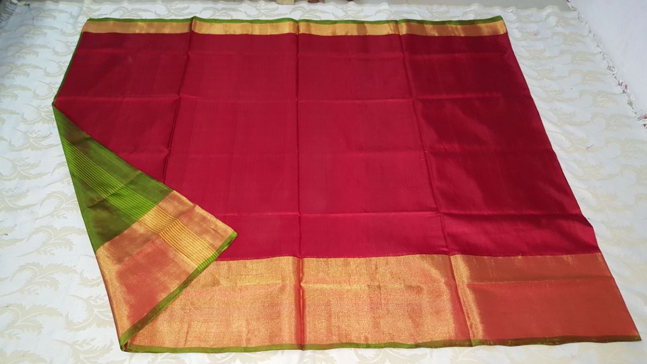 Indian Traditional Handloom Sarees: Uppada big border silk sarees