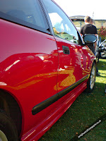 Rover 25 1.4 Solar Red Side Close Up Modified