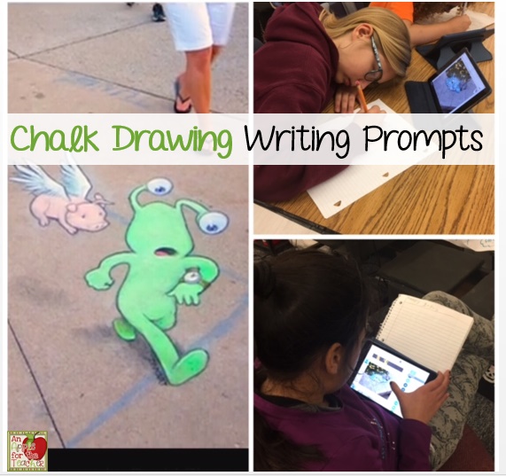 An Apple For The Teacher Chalk Drawing Writing Prompts
