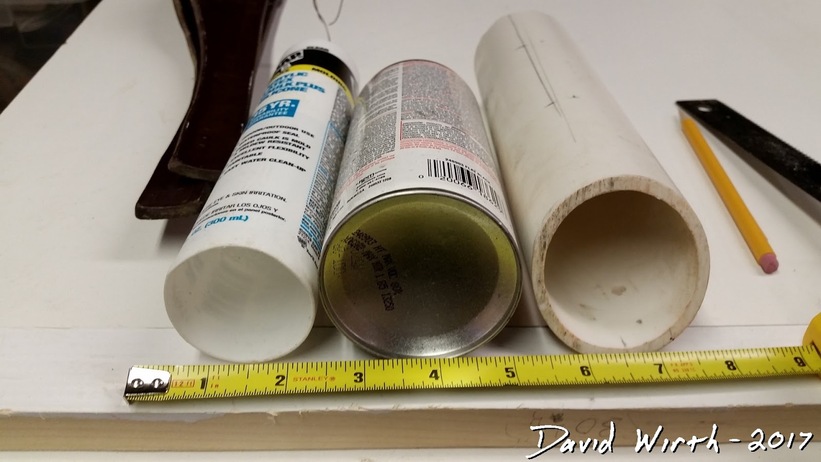 PVC Pipe Shelf Paint Can, Glue Organize Wall Rack
