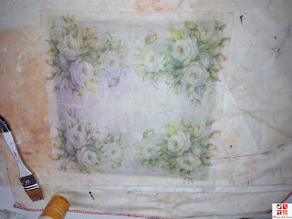 plato cristal con técnica decoupage plato cristal con técnica decoupage