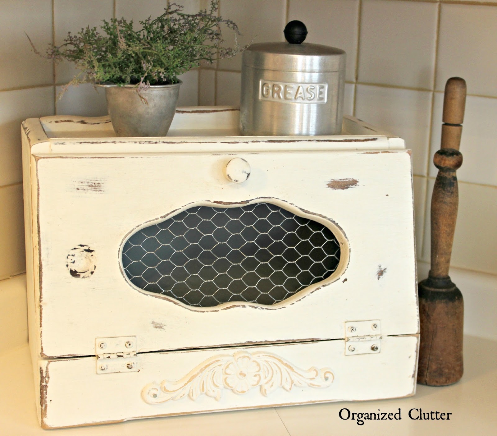 Thrift Shop Breadbox Makeover Organized Clutter