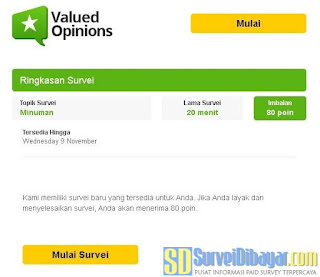 Ilustrasi undangan online survey Valued Opinions Indonesia | SurveiDibayar.com