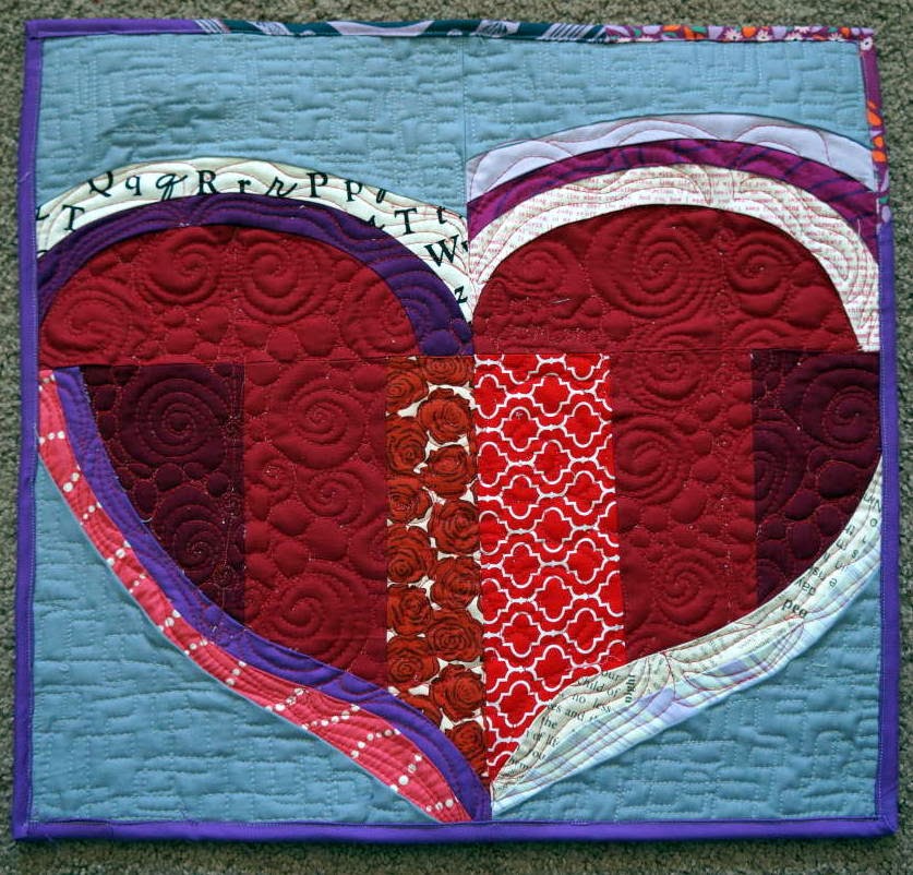 Quilty Habit Valentine's Mini Quilts XO and Final Fantasy X