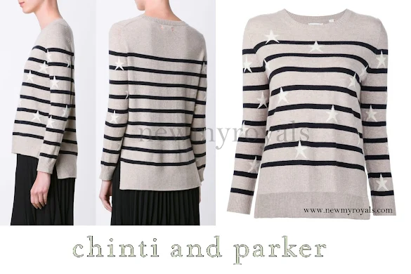 Princess Madeleine wore Chinti and Parker Stars & stripes sweater