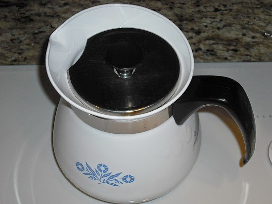 Corning Ware Cornflower Blue 2 Qt Drip O Lator Coffee Pot 