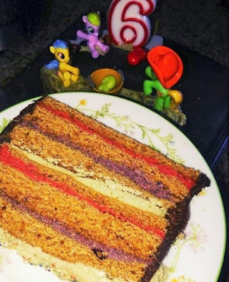 vegan rainbow cake