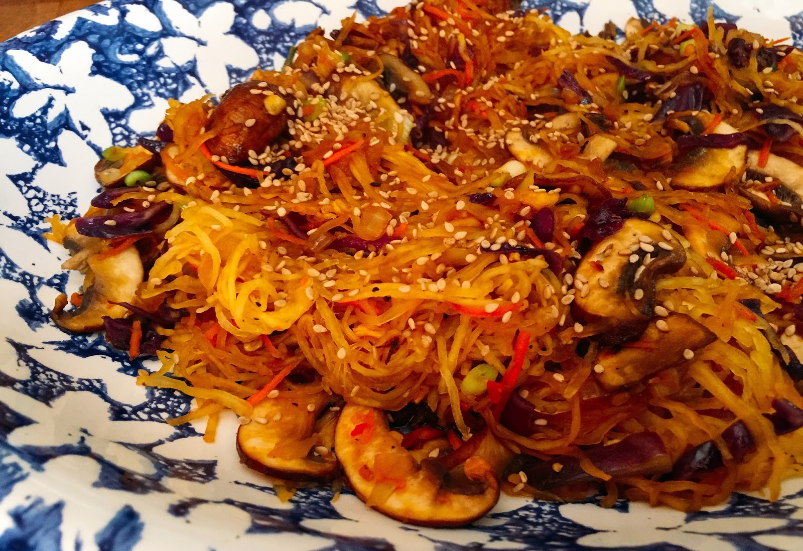 Husband Tested Recipes From Alice's Kitchen Spaghetti Squash Yakisoba Style