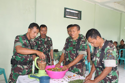 PASITER KODIM 0725/SRAGEN AJARI BABINSA  MEMBUAT ROMA , ROTER DAN ROTAN