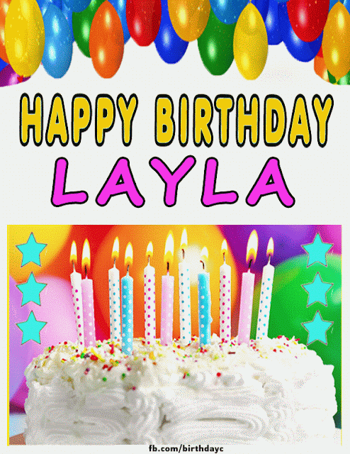Happy Birthday Layla images gif