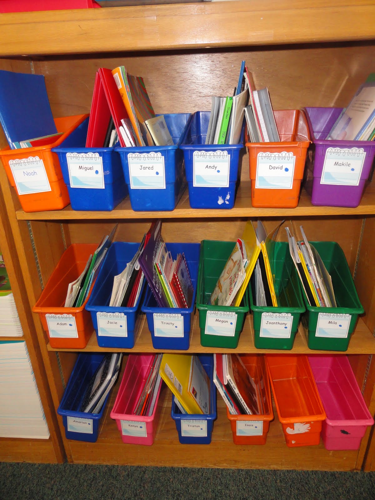 muffintime Individual book baskets