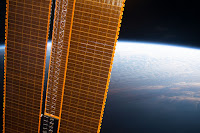 Earth and Solar Arrays of the International Space Station