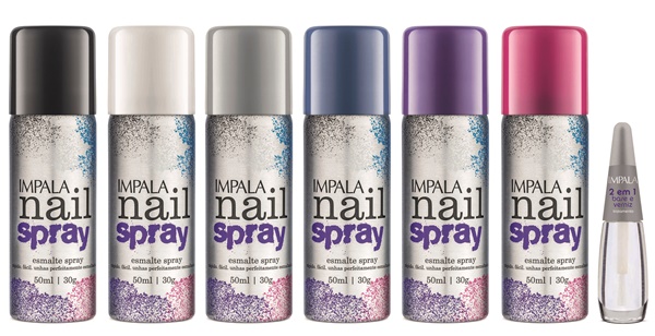 Pauta, Esmalte, Spray, Unhas, Impala Nail Spray, preto, branco, prata, azul, roxo e pink Pauta, Esmalte, Spray, Unhas, Impala Nail Spray, preto, branco, prata, azul, roxo e pink