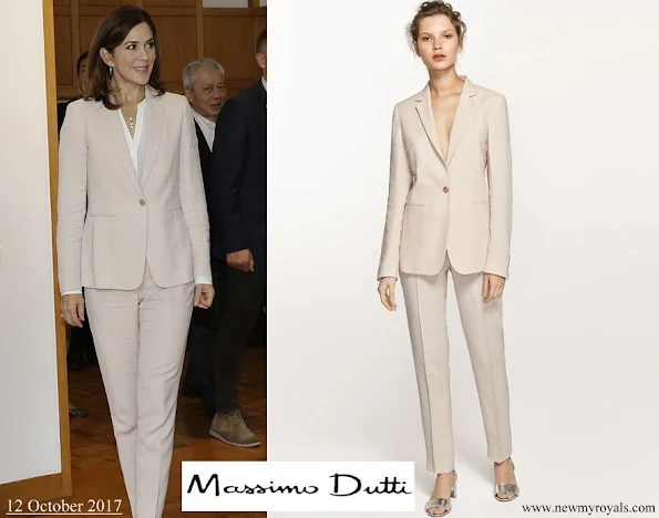 Crown Princess Mary wore Massimo Dutti PantSuit