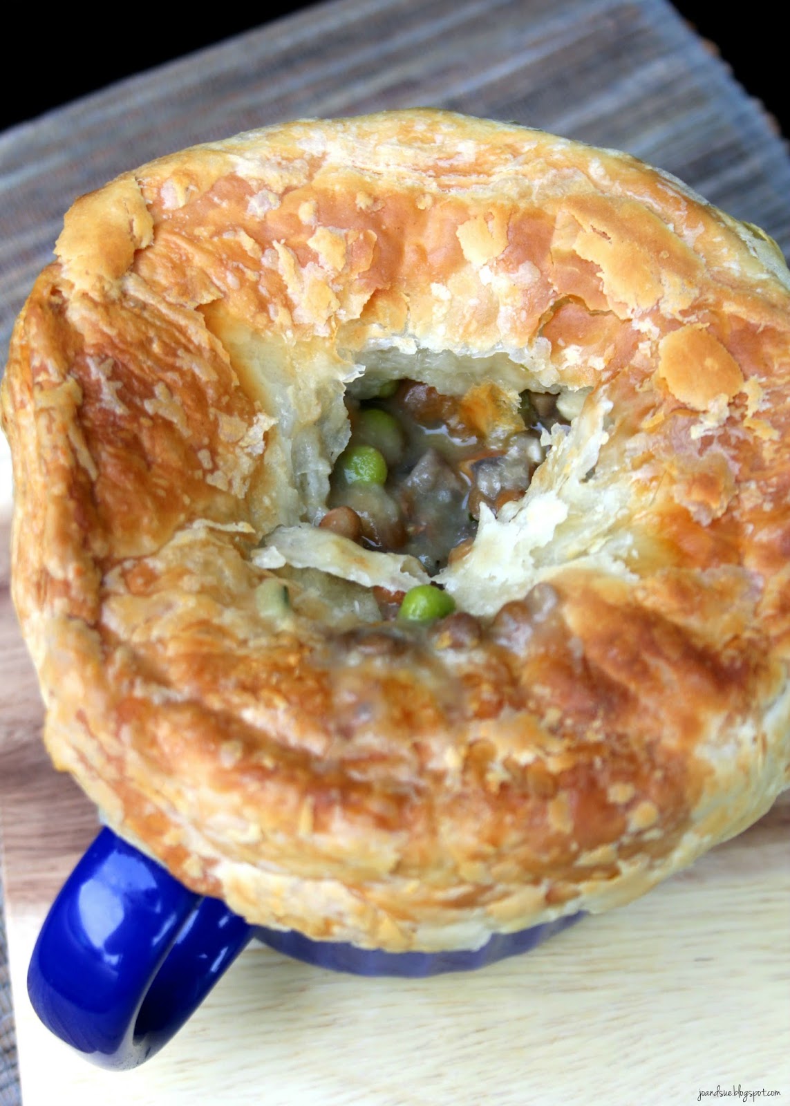 Jo and Sue Vegetarian Mushroom and Lentil Pot Pie