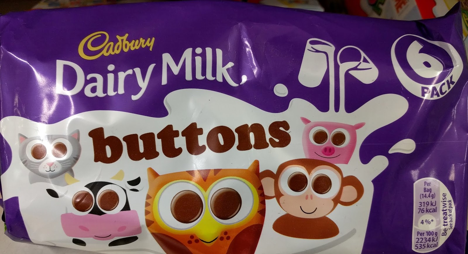 Cadbury Buttons 6 pack
