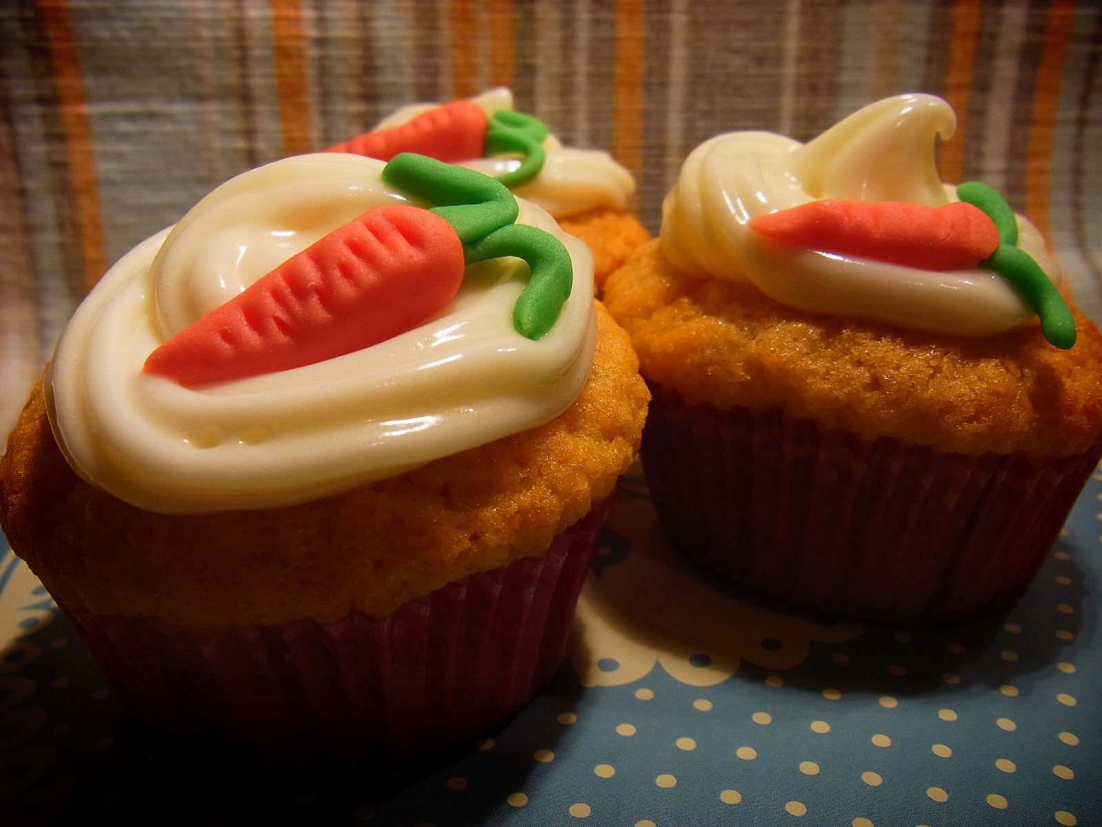 Mi Querido Cupcake... Cupcakes de zanahoria con frosting de queso crema