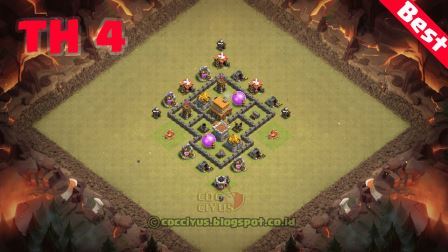 Susunan formasi coc th 4 war base layout Susunan formasi coc th 4 war base layout