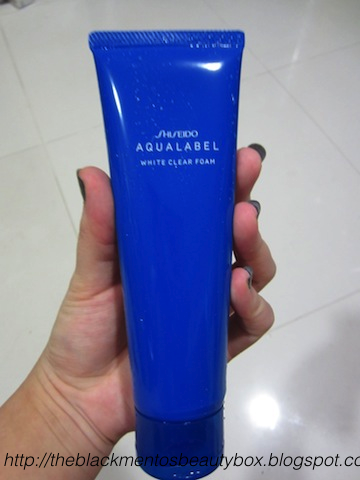 shiseido face wash blue