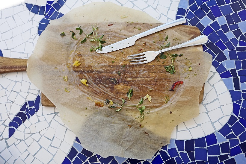 stuttgartcooking: Polenta mit Gemüse überbacken und Basilikum-Püree