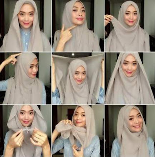 Cara Memakai Jilbab Segi Empat Untuk Sehari-hari Cara Memakai Jilbab Segi Empat Untuk Sehari-hari