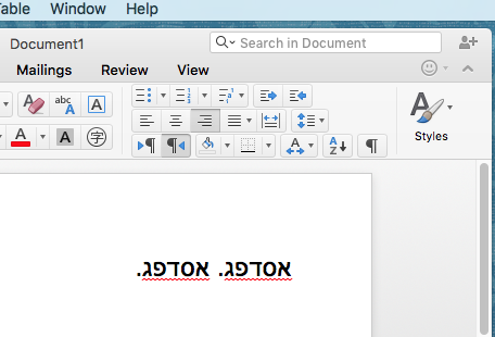 Word for mac hebrew support free