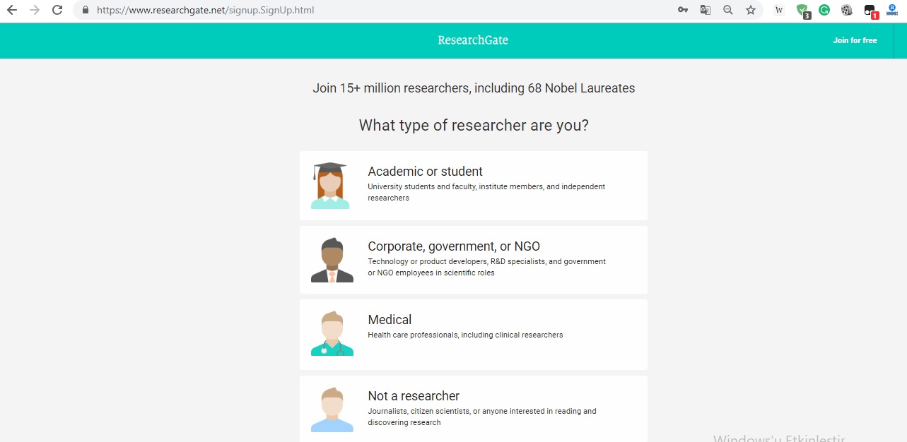 Akademisyenler için nasıl kullanılır ? Akademik Birisi