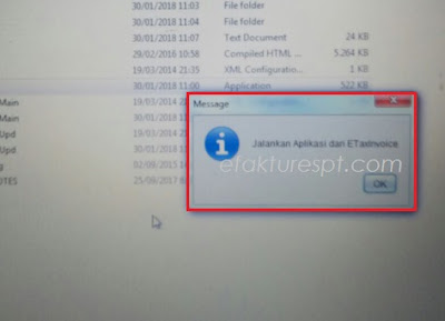 efaktur error tidak bisa dibuka