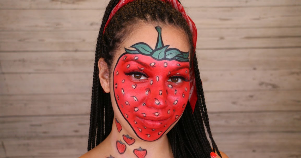 Strawberry Halloween/Fancy Dress Makeup