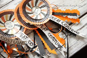 Cupcake Liner Halloween Award Ribbons