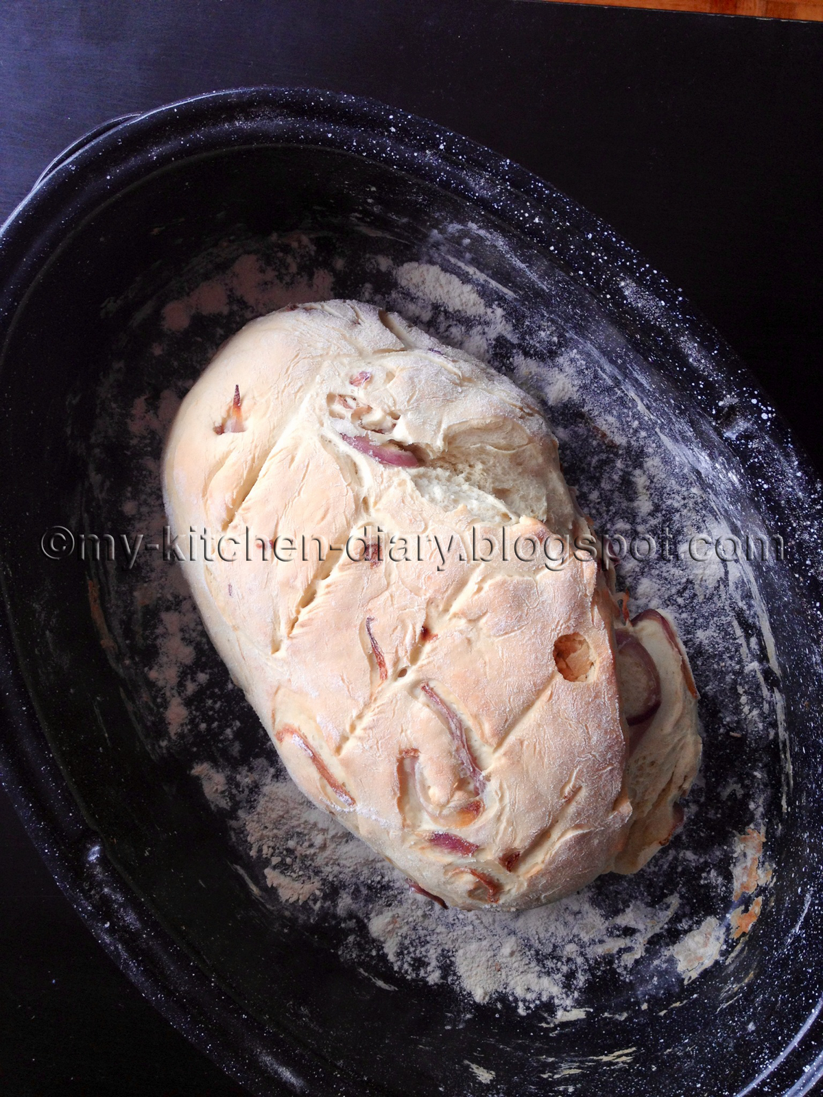 My Kitchen Diary Ψωμί με κρεμμύδια / Onion bread